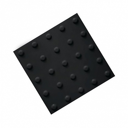 Самоклеящаяся тактильная плитка полиуретан 300x300 мм конус черный