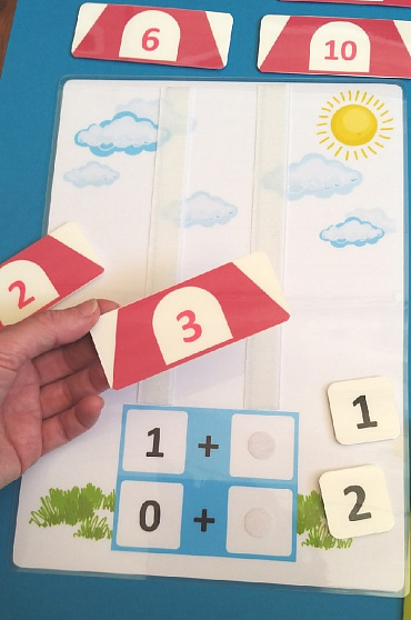 Пособие ПЕКС.  «Числовые домики»