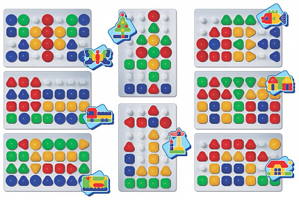 Мозаика "Для самых маленьких" d40/4 цв/48 эл