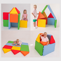 Мягкий конструктор Маграник "Оптимальный" Комплект модулей с магнитными креплениями, 10 элементов, Магматик