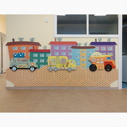 Настенная панель "Цветной проспект"