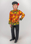 Русский народный костюм для мальчика Хохлома расписная Ягодка