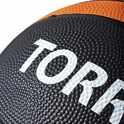 Медбол "TORRES 2 кг", черно-оранжево-белый