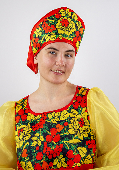 Русский народный костюм женский Хохлома расписная