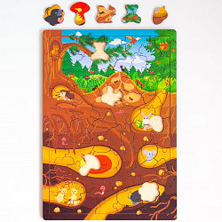 Вкладыш-пазл Подземный мир