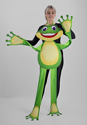 Лягушка ростовая кукла из фетра для взрослого / 130 см.