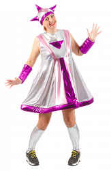 Карнавальный костюм взрослый "Инопланетянинка"