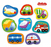 Пазлы контурные Половинки "Транспорт" Baby Toys