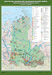 Учебн. карта "Восточно-Сибирский экономический район. Социально-экономическая карта" 100х140