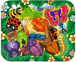 Зоопазл "Букашки" 17 деталей(дерево)