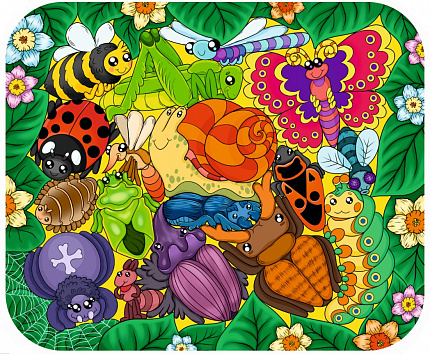 Зоопазл "Букашки" 17 деталей(дерево)