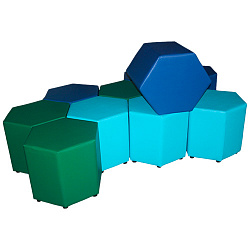 Комплект пуфов-трансформеров
"Шестигранник"