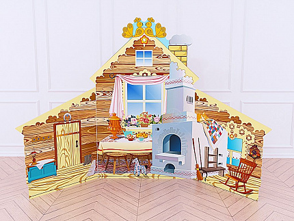 Театральная декорация "Русский дом" (внутри-снаружи)