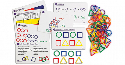 Набор соединяющихся звеньев с карточками заданий