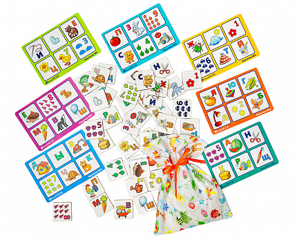 Дидактическая игра "Лото "Алфавит и цифры"