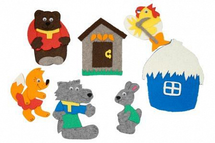 Заюшкина избушка с игровым полем (8дет)