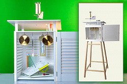 Школьная метеостанция с будкой (на стойках)