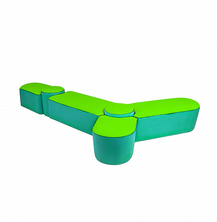 Комплект пуфов "Молекула" длинный стыковочный