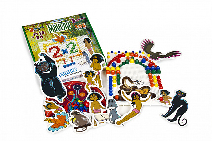 Мозаика с аппликацией «Маугли» (105 элементов и 2 поля)