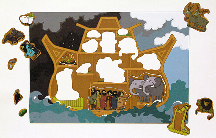 Магнитное развивающее пособие: "Библейские сюжеты: Ноев ковчег"