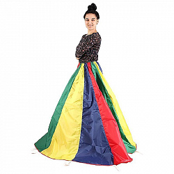 Парашют юбка 16 секторов 4 цвета D - 3м