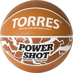 Мяч баскетбольный TORRES Power Shot тренировочный, размер 7