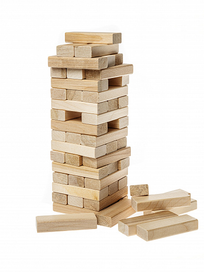 Настольная игра "Баклуши" (падающая башня)