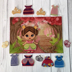 Маленькая принцесса фетр   (15 дет.)