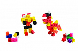 Математические кубики, 2 см (200 шт). Набор с заданиями для конструирования.