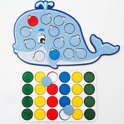 Дидактическая игра:
Весёлые кружочки – Кит