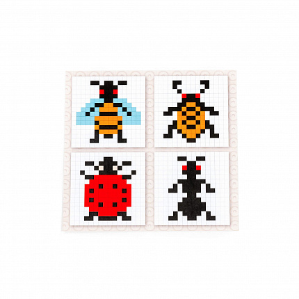 Конструктор Классик Мозаика №1 (жуки) (350 элементов) (в пакете)