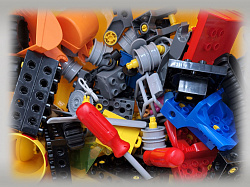Конструктор "Строительная техника"  (Совместим с Lego Duplo Лего Дупло)