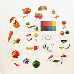 Набор магнитных карточек "Загадки-отрицания". Плоды.