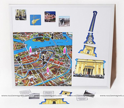 Магнитная доска "Маленькие архитекторы"