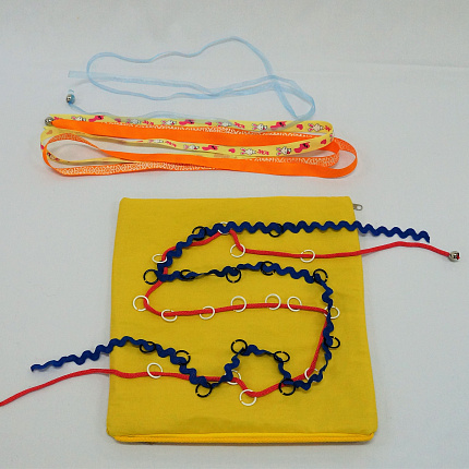 Комплект сенсорных квадратов  в сумке для хранения