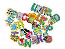Игра развивающая "Азбука деревянная в картинках" Baby Toys Wood