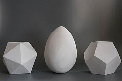 Набор гипсовых геометрических тел (15 шт.)