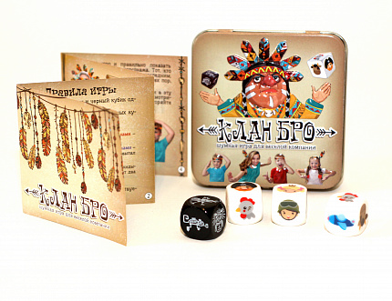 Игра настольная «Клан Бро» (жестяная коробочка)