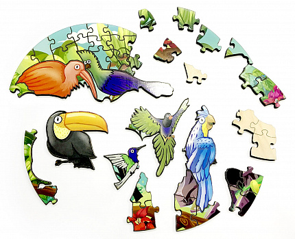 Пазл Тропические птицы