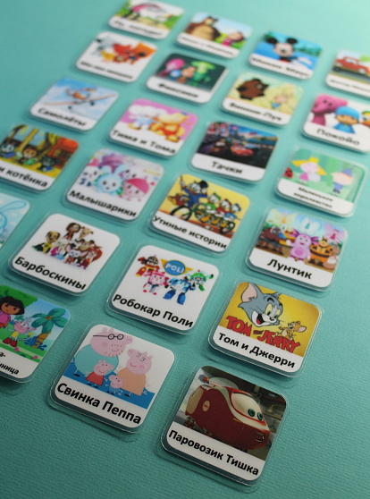 Пособие ПЕКС. Набор карточек ПЕКС «МУЛЬТФИЛЬМЫ»