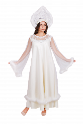 Карнавальный костюм взрослый "Снегурочка "Жемчужная"