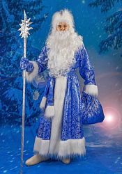 Дед Мороз Искристый синий