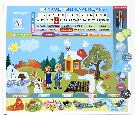 Магнитная доска "Природный календарь"
