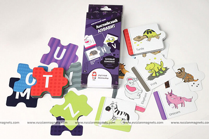 Набор магнитных карточек "Английский алфавит" (базовый комплект)