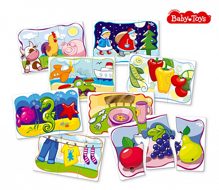 Тройные пазлы "Собери в группы" серии Baby Toys