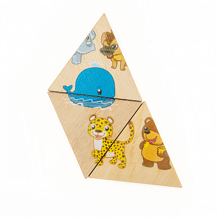 Пазл деревянный "Зверюшки"