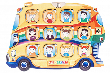 Логопедическая игра "Логогородок "Автобус"