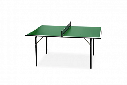 Теннисный стол Junior Зеленый с сеткой (Р-р: Д 136 см, Ш 76 см, В 65 см)