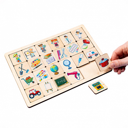 Пазл деревянный «Профессии»