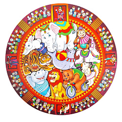 Зоопазл "Цирк" 10 деталей (дерево)